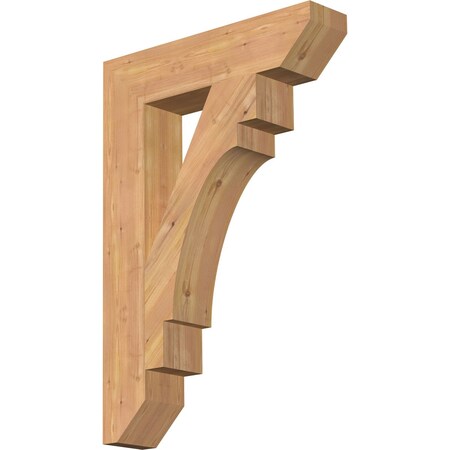 Ekena Millwork Merced Slat Smooth Bracket, Western Red Cedar, 5 1/2"W x 26"D x 38"H BKT06X26X38MRC06SWR